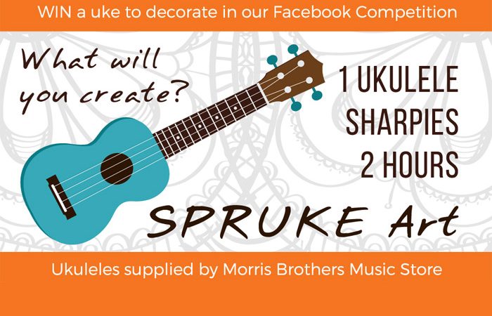 WIN one of 36 places at the SPRUKE Art Activation, to decorate a uke during SPRUKE Brisbane’s Ukulele Festival.