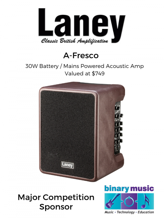 Laney A-Fresco Acoustic Amp is the prize for the SPRUKE 2019 Uke'n Parody Video Contest